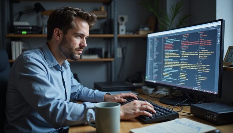 Top Network Security Firewall Solutions For Small Businesses In 2025 Illustration of a network security firewall protecting a business network from cyber threats
